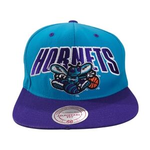 Charlotte Hornets Mitchell & NessWool Snapback Hat